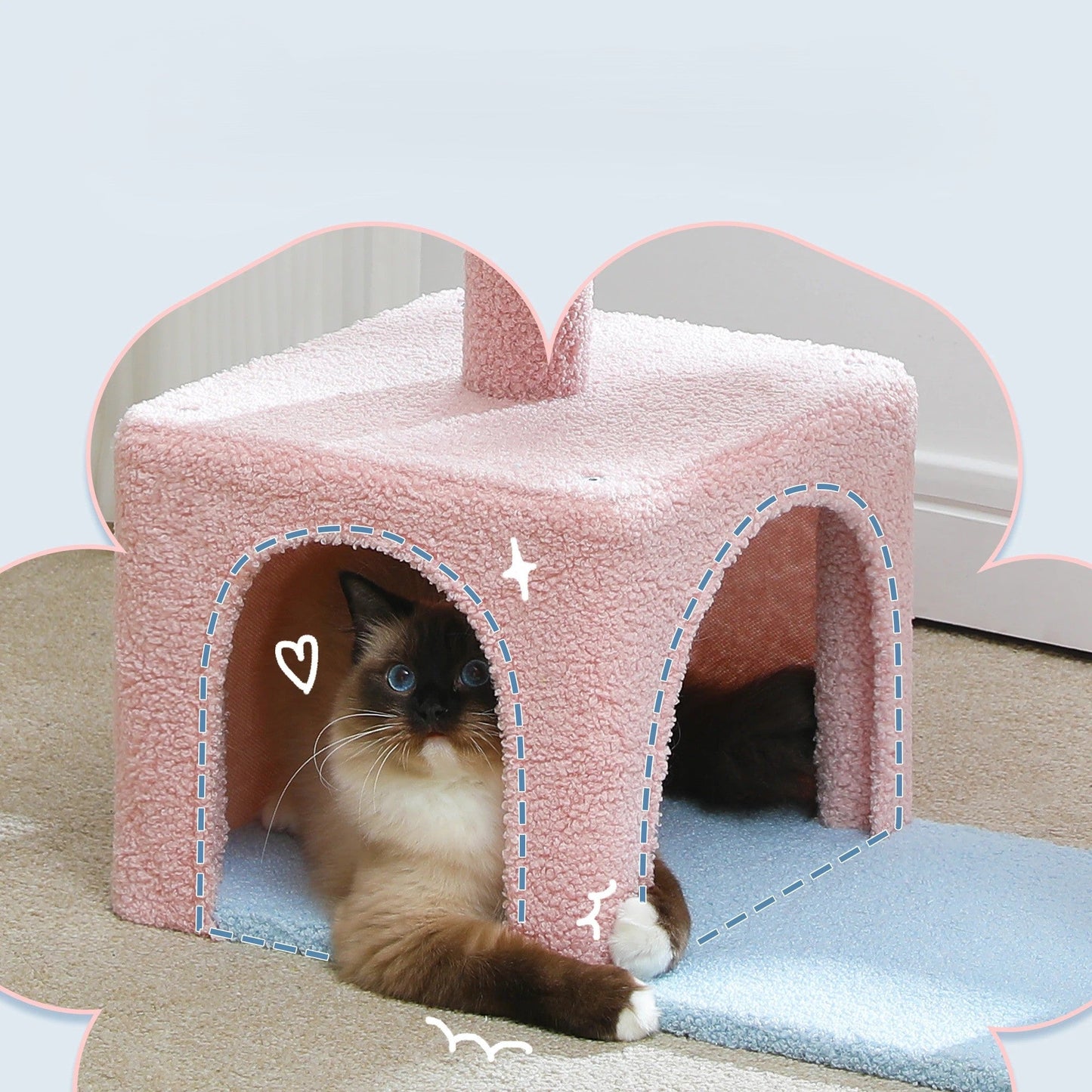 Arbre à chat | FlowerShaped™ - Chat Doudou