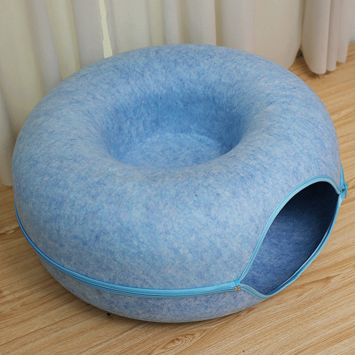 Lit pour chat™ - Bleu - Chat Doudou