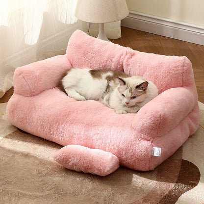 Lit pour chat™ - canapé - Rose - Chat Doudou