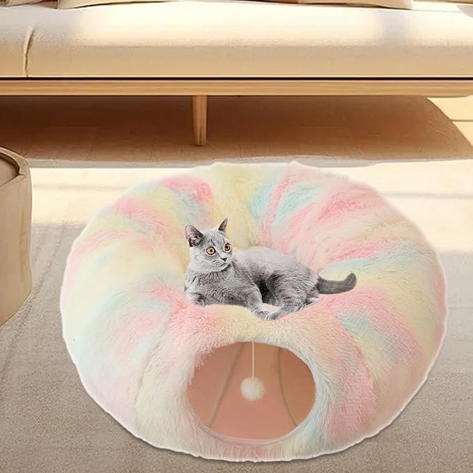 Lit pour chat™ - Donut - Multi couleur - Chat Doudou