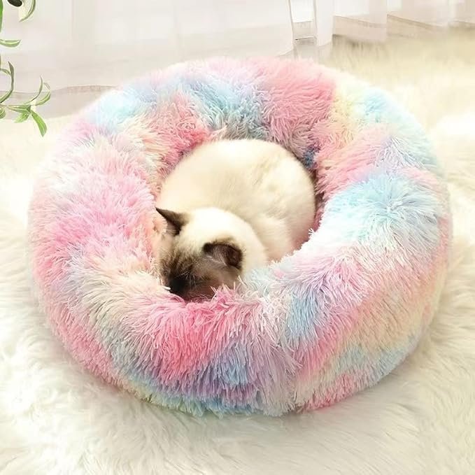 Lit pour chat™ - Donut - Multi couleur - Chat Doudou