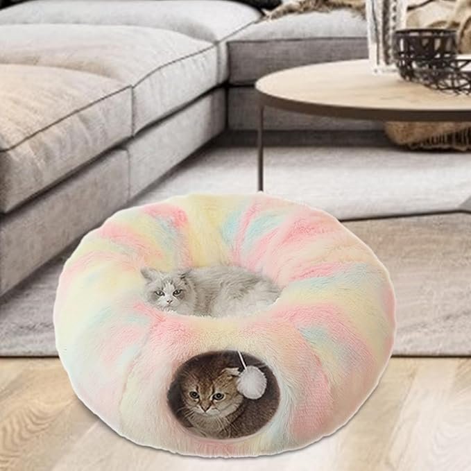 Lit pour chat™ - Donut - Multi couleur - Chat Doudou