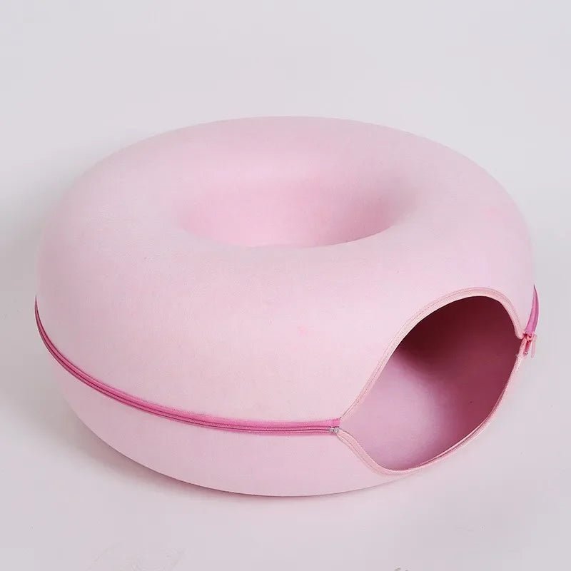 Lit pour chat™ - Donut - Rose - Chat Doudou